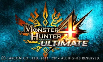 Monster Hunter 4 Ultimate (Europe)(En,Fr,De,Es) screen shot title